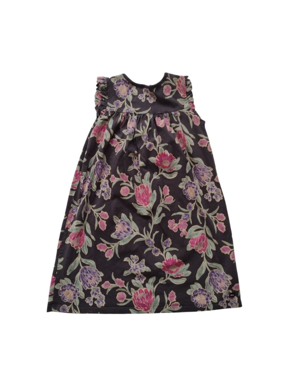 Tea Collection Girls Summer Cotton Dress Lot Sz 7 Floral Knit Easy Wear Dresses - Picture 6 of 9